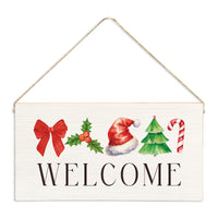 Christmas Icons Welcome Twine Sign