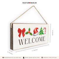 Christmas Icons Welcome Twine Sign