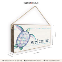 Sea Turtle Welcome Twine Sign