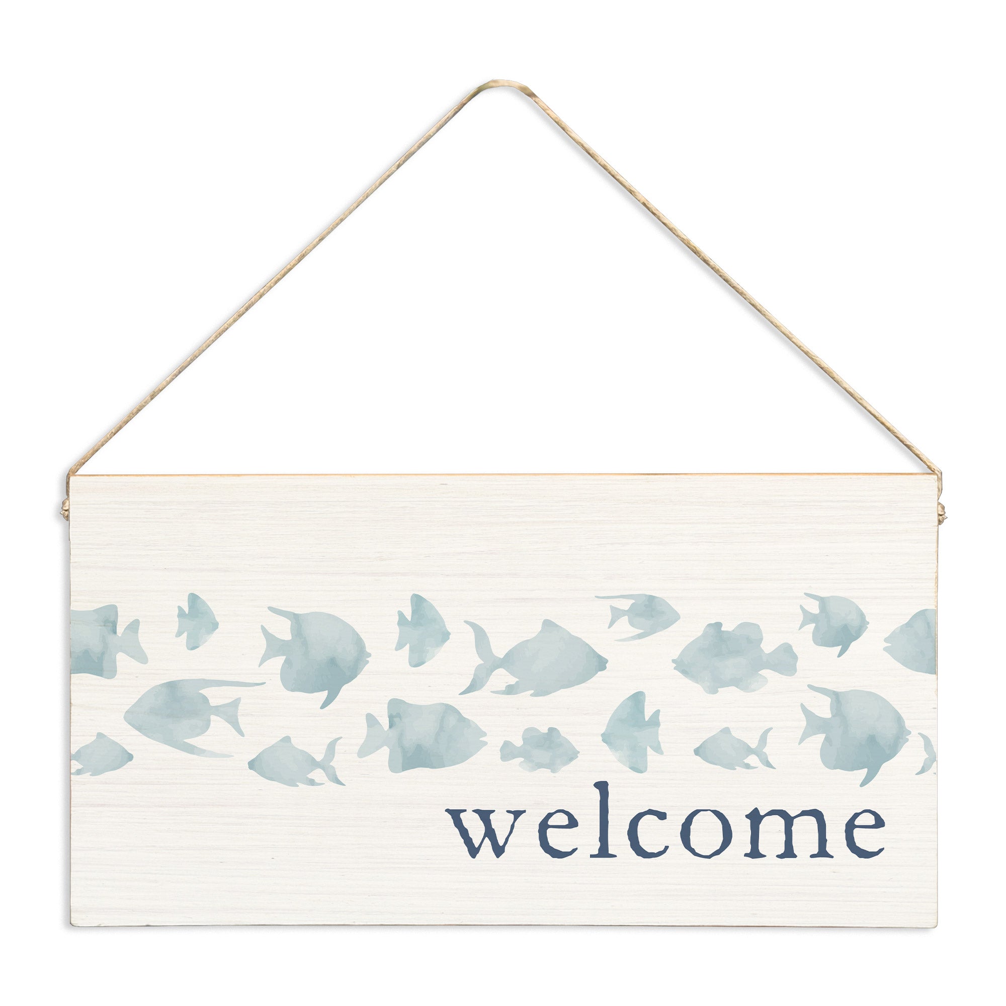 Fish Welcome | Twine Sign – Rustic Marlin