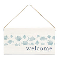 Fish Welcome Twine Sign
