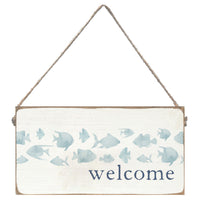 Fish Welcome Twine Sign