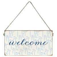 Blue Coast Palms Tree Twine Sign