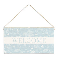 Ocean Breeze Welcome Twine Sign