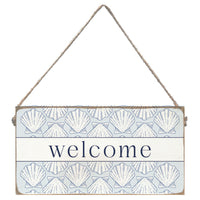 Welcome Shells Twine Sign