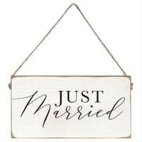 Just Married Twine Sign