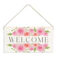 Roses Welcome Twine Sign