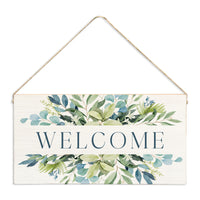 Greenery Welcome Twine Sign