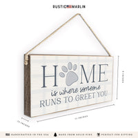 Home Is Where Someone Twine Sign