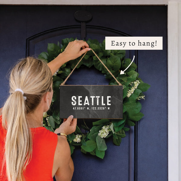 Seattle City Grid Twine Sign