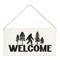 Big Foot Welcome Twine Sign