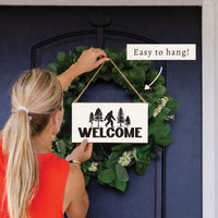 Big Foot Welcome Twine Sign