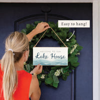 Waterscape Welcome To Our Lake House Twine Sign