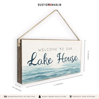 Waterscape Welcome To Our Lake House Twine Sign