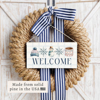Winter Icons Welcome Twine Sign