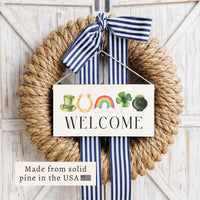 St.Patrick's Day Icons Welcome Twine Sign