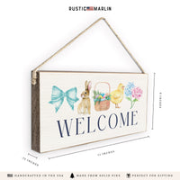 Easter Icons Welcome Twine Sign