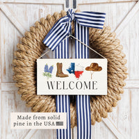 Texas Icons Twine Sign