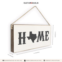 Texas State Home Twine Sign