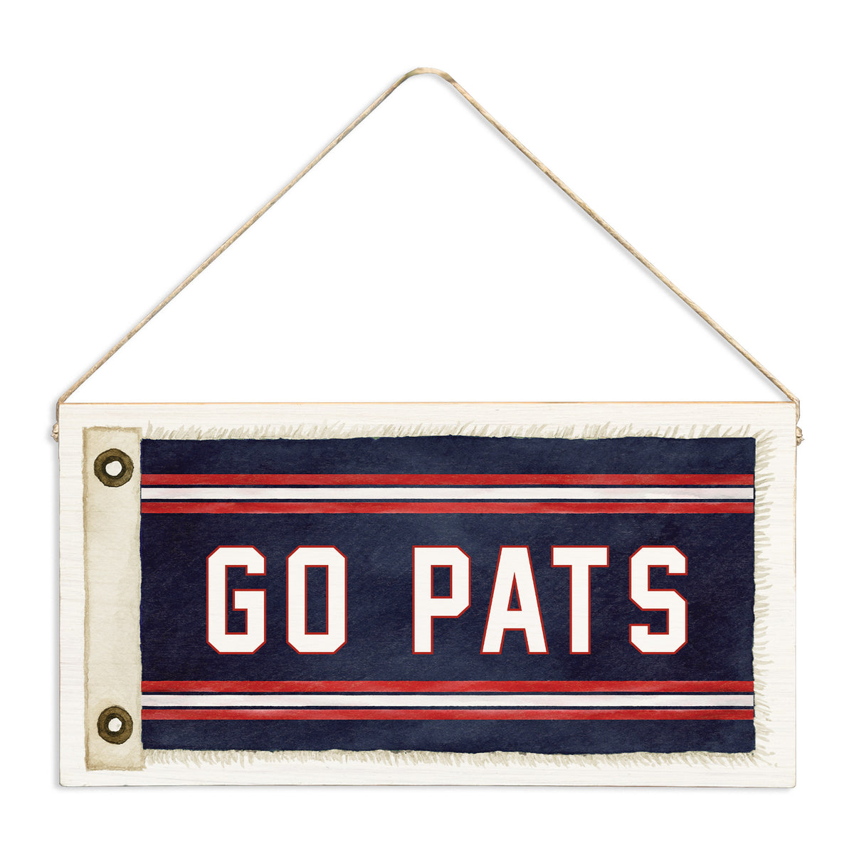 Go Pats Flag Twine Sign