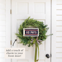 Go Pats Flag Twine Sign