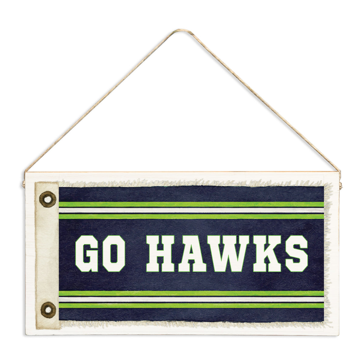 Go Hawks Twine Sign