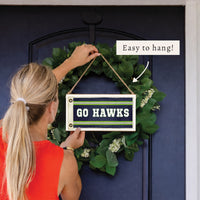 Go Hawks Twine Sign