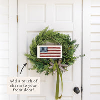 American Vintage Flag Twine Sign