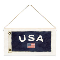 American Vintage Flag Twine Sign