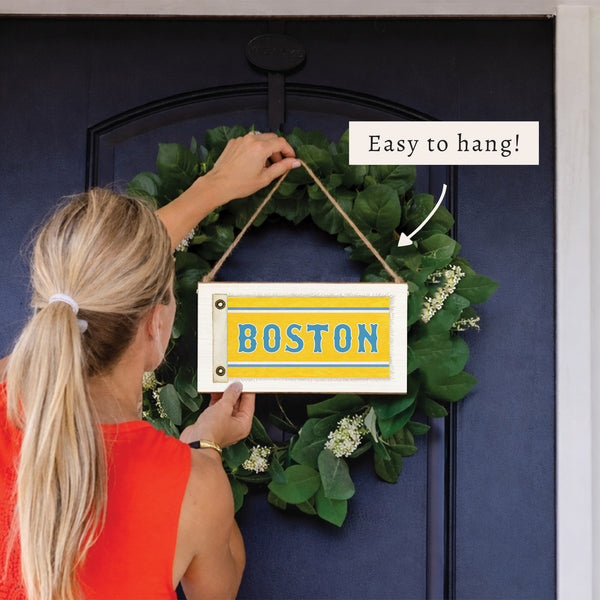 Boston Sox Twine Sign