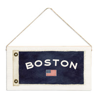 Boston USA Vintage Flag Twine Sign