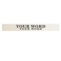 Two Lines Personalized Barnwood Sign