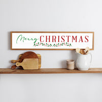 Merry Christmas Classic Barn Wood Sign