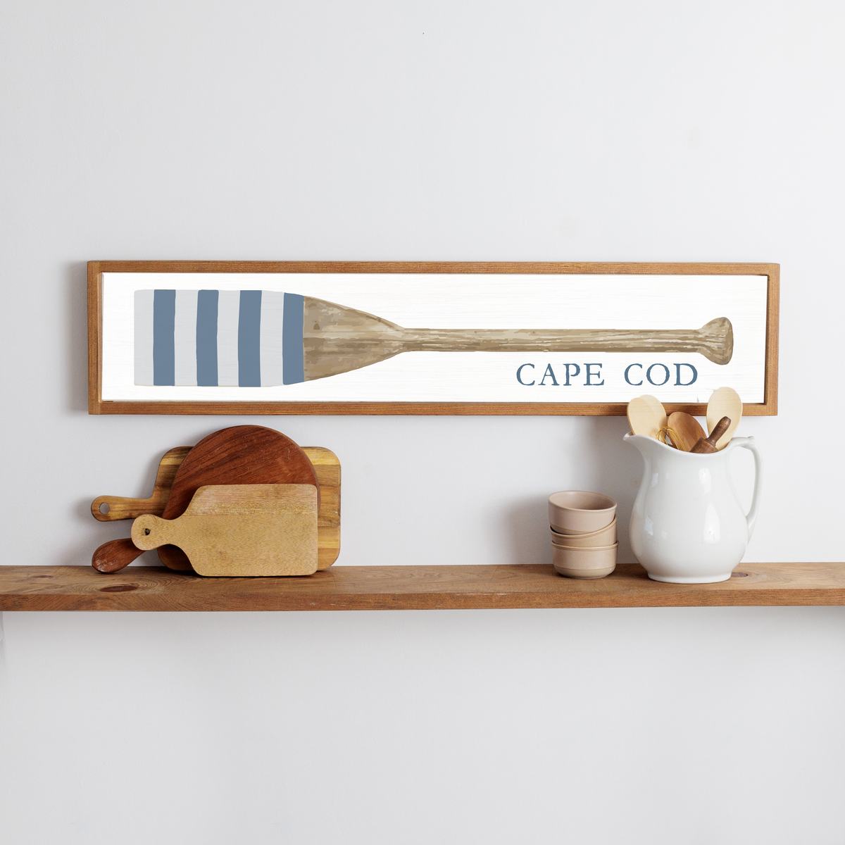 Striped Oar Personalized Barn Wood Sign