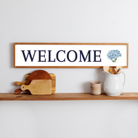 Endless Summer Hydrangea Framed Personalized Barnwood Sign