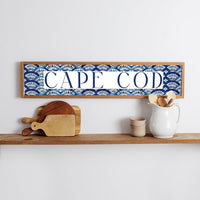 Boho Blue Fan  Personalized Barnwood Sign
