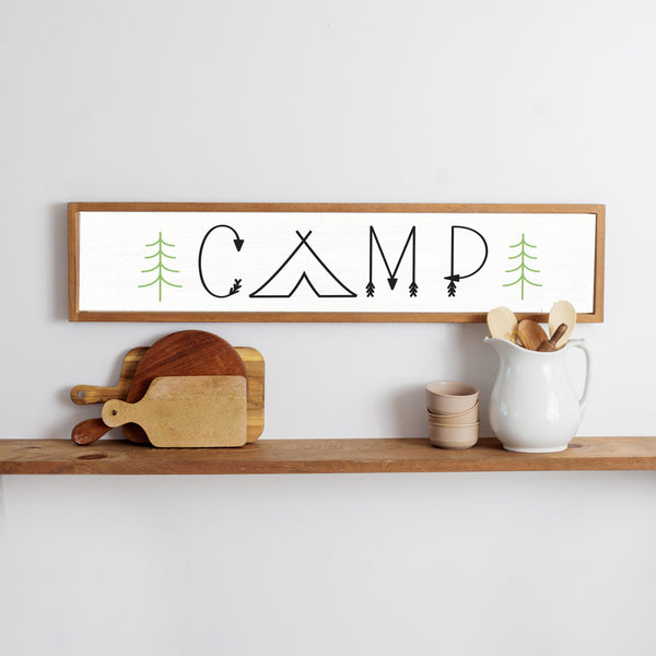 Camp Barn Wood Sign