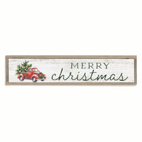 Holiday Truck Barn Wood Sign