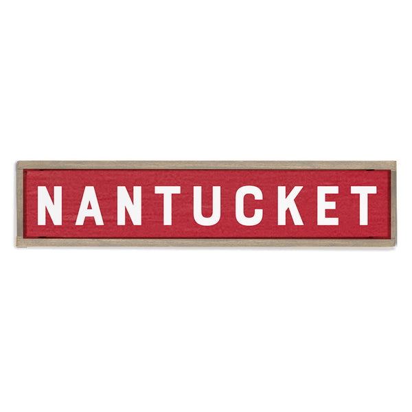 Bold Red Personalized Barn Wood Sign