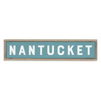 Sea Blue Personalized Barnwood Sign 10x44