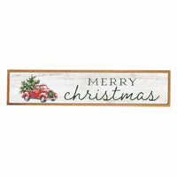Holiday Truck Barn Wood Sign