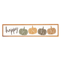 Happy Fall Framed Barnwood Sign
