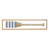 Striped Oar Framed Barn Wood Sign