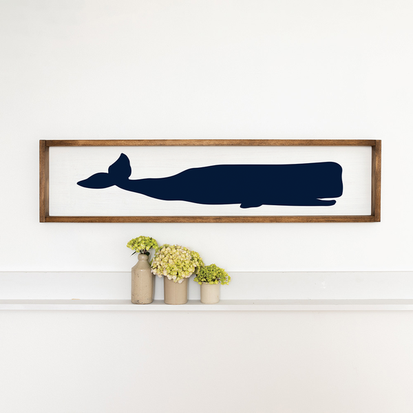 Whale Barn Wood Sign