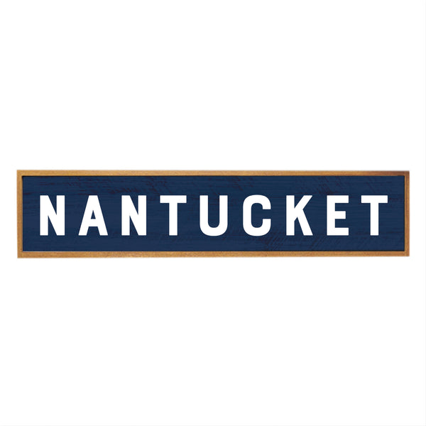 Bold Navy Personalized Barn Wood Sign