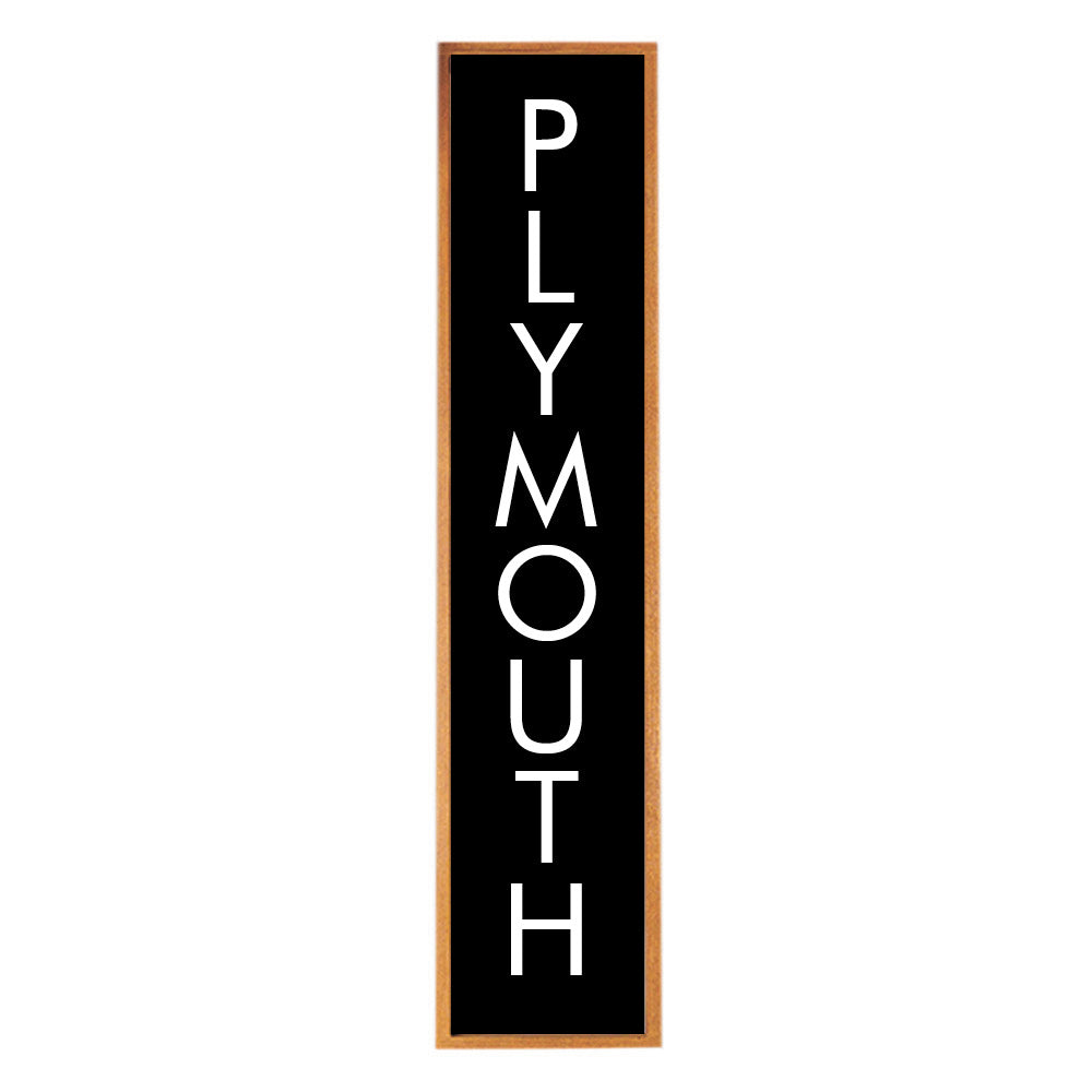 Modern Black Personalized Barn Wood Sign