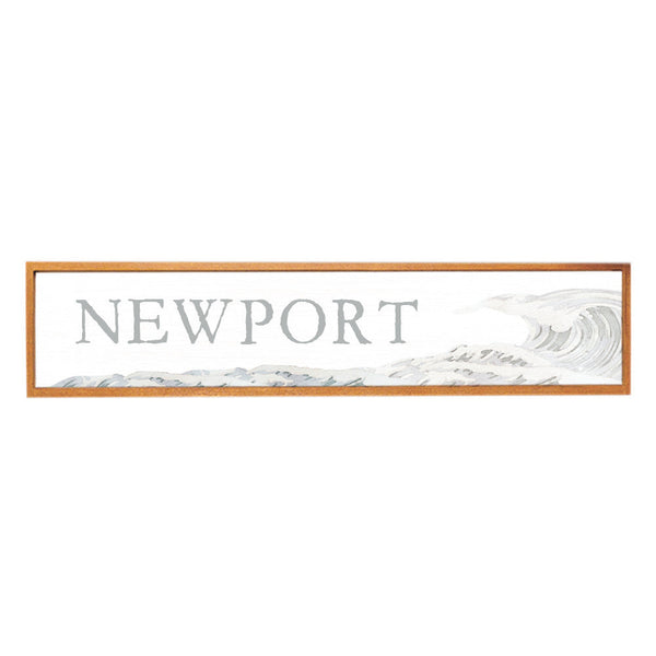 Coastal Wave Personalized Barn Wood Sign