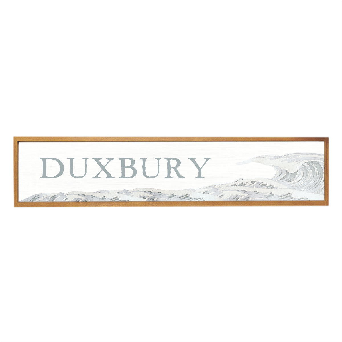 Wave Framed Personalized Barnwood Sign