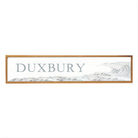 Wave Framed Personalized Barnwood Sign