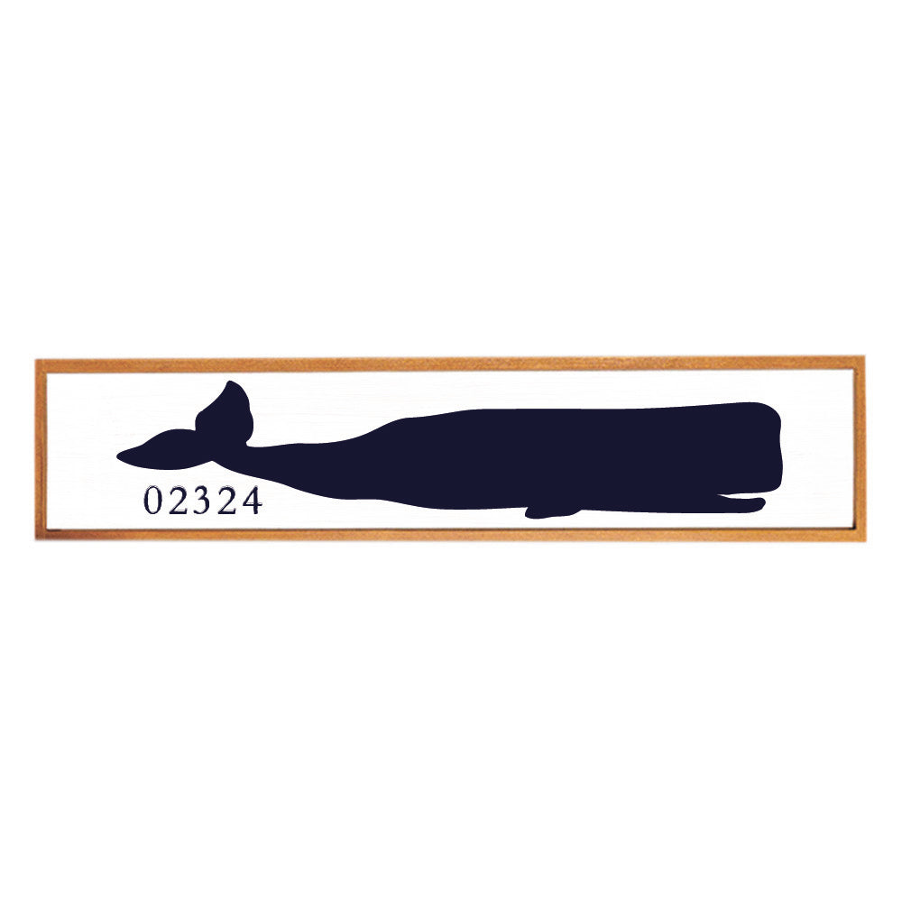 Whale Personalized Barn Wood Sign